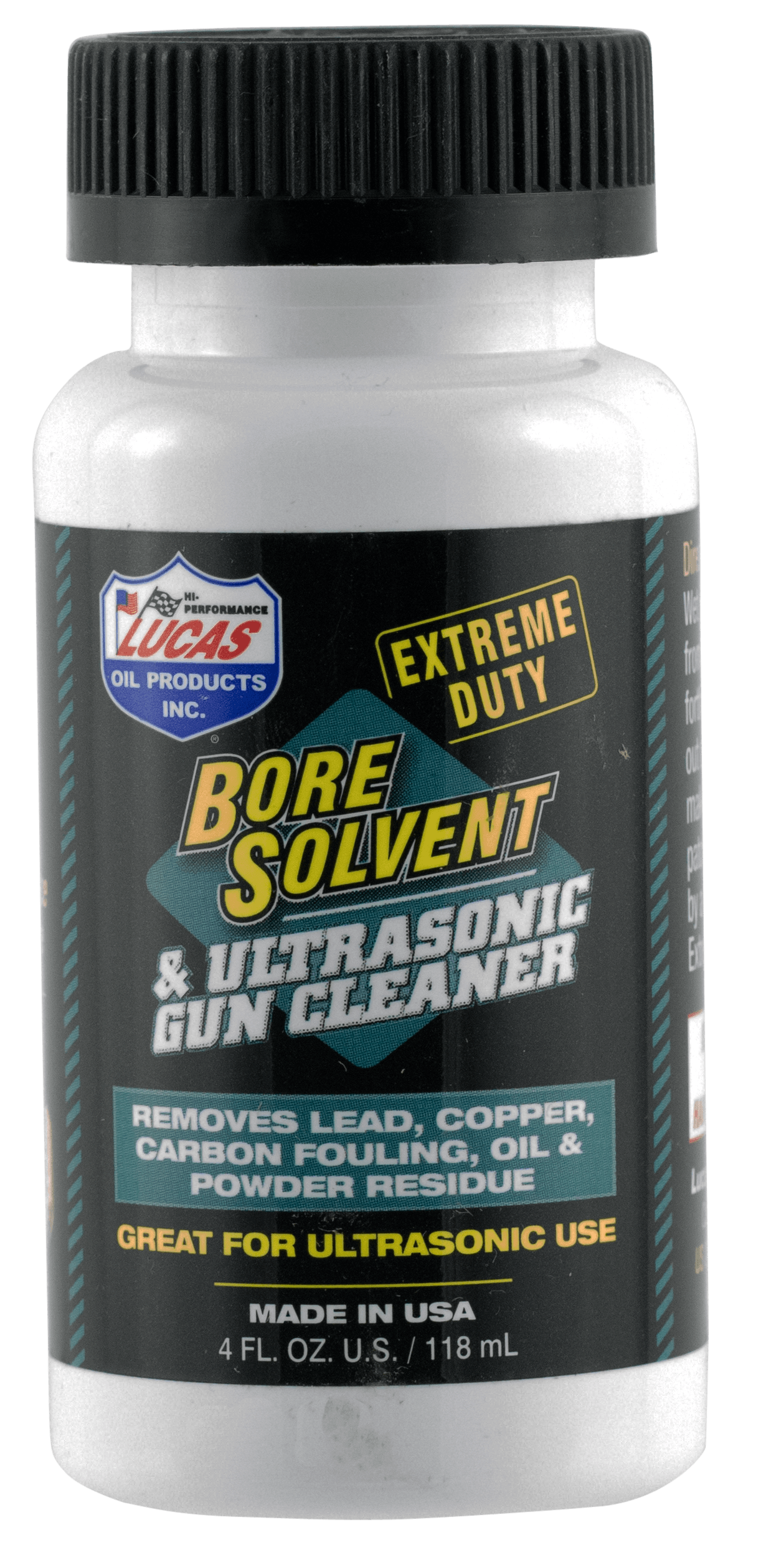 Lucas Oil 10907 Extreme Duty Bore Solvent Against Rust and Corrosion 4 oz Jar
