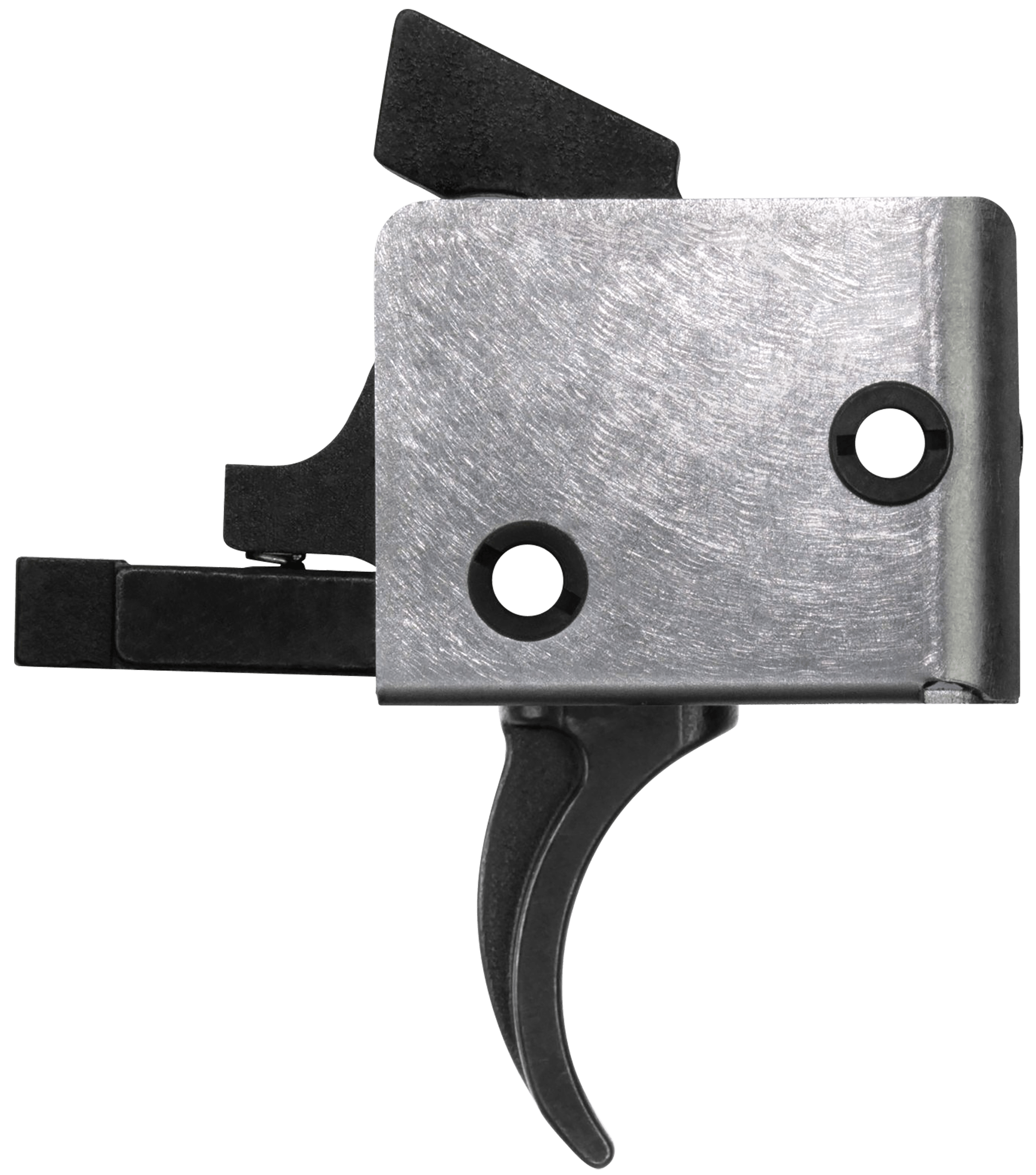 CMC Triggers 93501 Drop-In Single-Stage Curved Trigger with 5-5.50 lbs Draw Weight & Black/Silver Finish for AR-15/AR-10