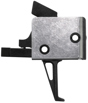 CMC Triggers 92503 Drop-In  Single-Stage Flat Trigger with 4-4.50 lbs Draw Weight & Black/Silver Finish for AR-15/AR-10