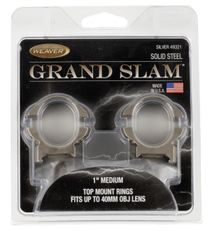 Weaver Mounts 49321 Grand Slam Silver 1" Medium