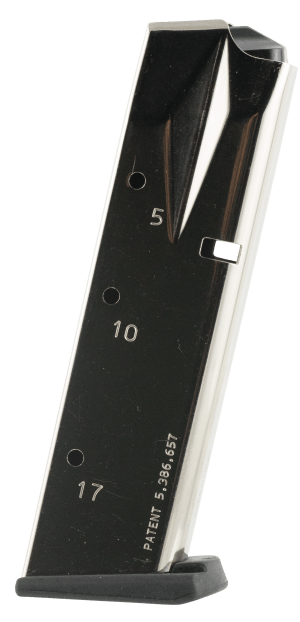 Mec-Gar MGSW5917N Standard Nickel Detachable 17rd 9mm Luger for S&W 659/5900/910/915