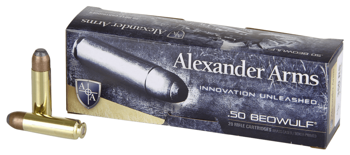 Alexander Arms AB400FPBOX FP 50Beowulf 400gr Flat Point 20rd Box