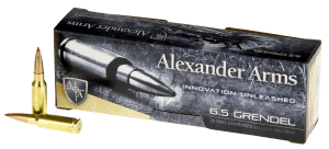 Alexander Arms AG129SSTBOX SST 6.5Grendel 129gr Hornady Super Shot Ballistic Tip 20rd Box