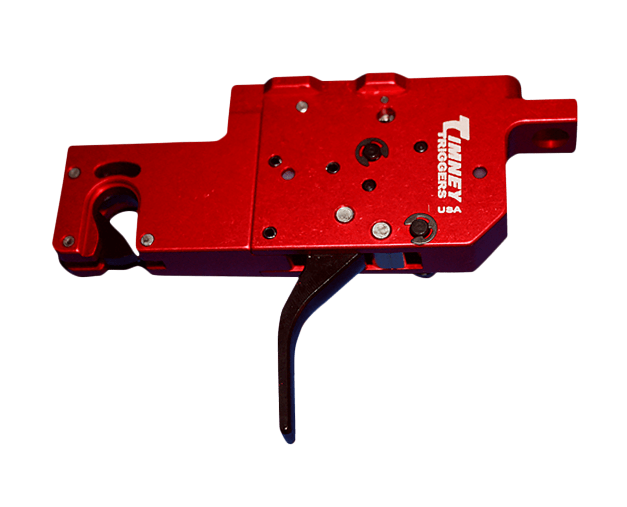 Timney Triggers 650ST RPR Two-Stage Straight Trigger with 8 oz/1 lb Draw Weight & Black/Red Finish for Ruger Precision