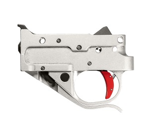 Timney Triggers 10222C16 Replacement Trigger  Single-Stage Curved Trigger with 2.75 lbs Draw Weight & Silver/Black Finish for Ruger 10/22