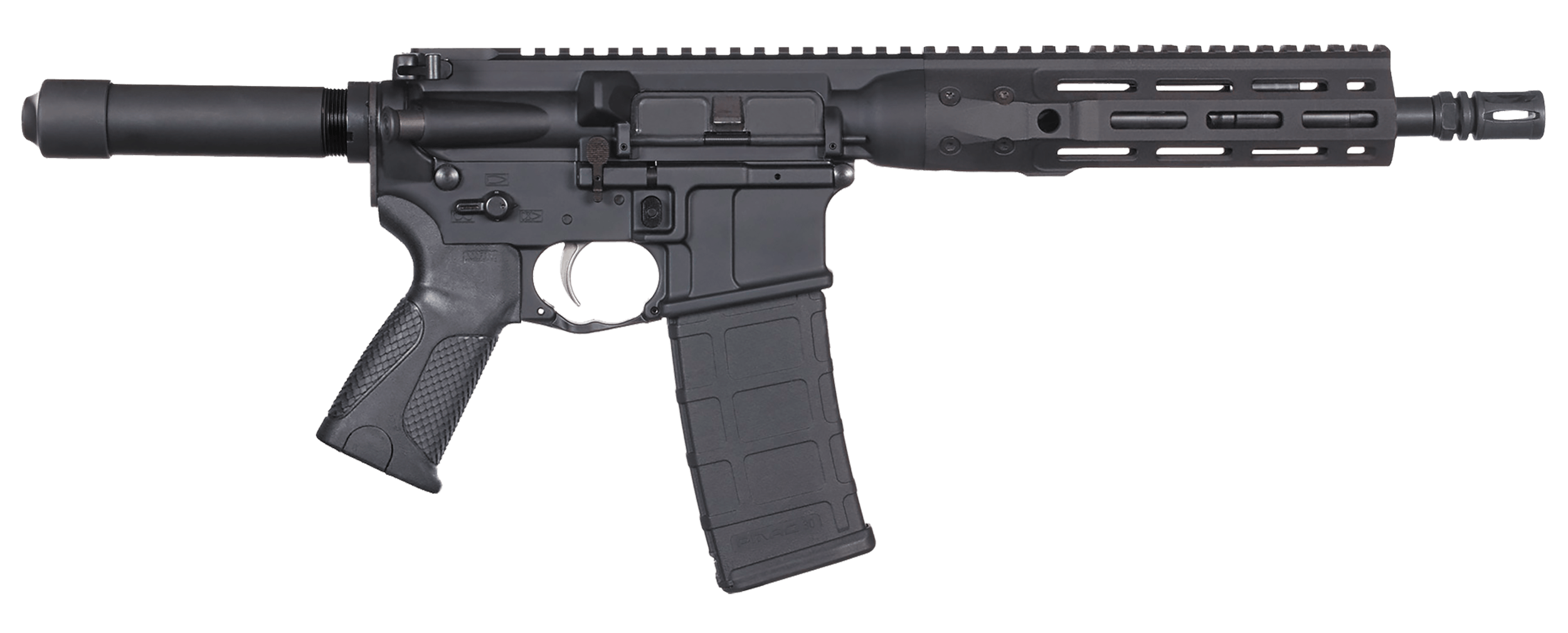 LWRC ICDIP5B10ML Individual Carbine Direct Impingement 5.56x45mm NATO 10.50" 30+1 Black Hard Coat Anodized Black Buffer Tube Stock Black Magpul MOE Grip
