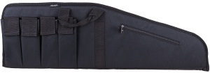 Bulldog BD422 Extreme Tactical 35" Black Water-Resistant Nylon Tricot Lining 4 External Velcro Magazine Pouches Soft Padding