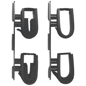 Rugged Gear 10040 Dual Lock Gun Holder Black Metal 2 Pack