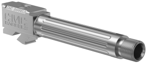 CMC Triggers 75525 Match Precision Compatible w/ Glock 19 Gen3-4 9mm Luger 4.01" Stainless Bead Blasted Satin DLC 416R Stainless Steel Fluted/Match Grade/Threaded Barrel
