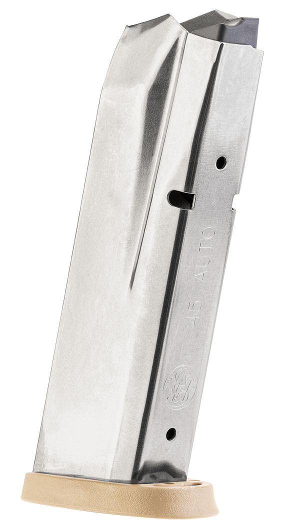 Smith & Wesson 194700000 M&P 10rd 45 ACP Blued/Brown Floor Plate Steel