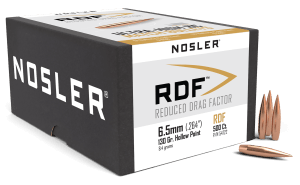 Nosler 54722 RDF Match 6.5 Creedmoor .264 130 gr Hollow Point Boat Tail/ 500rd Box