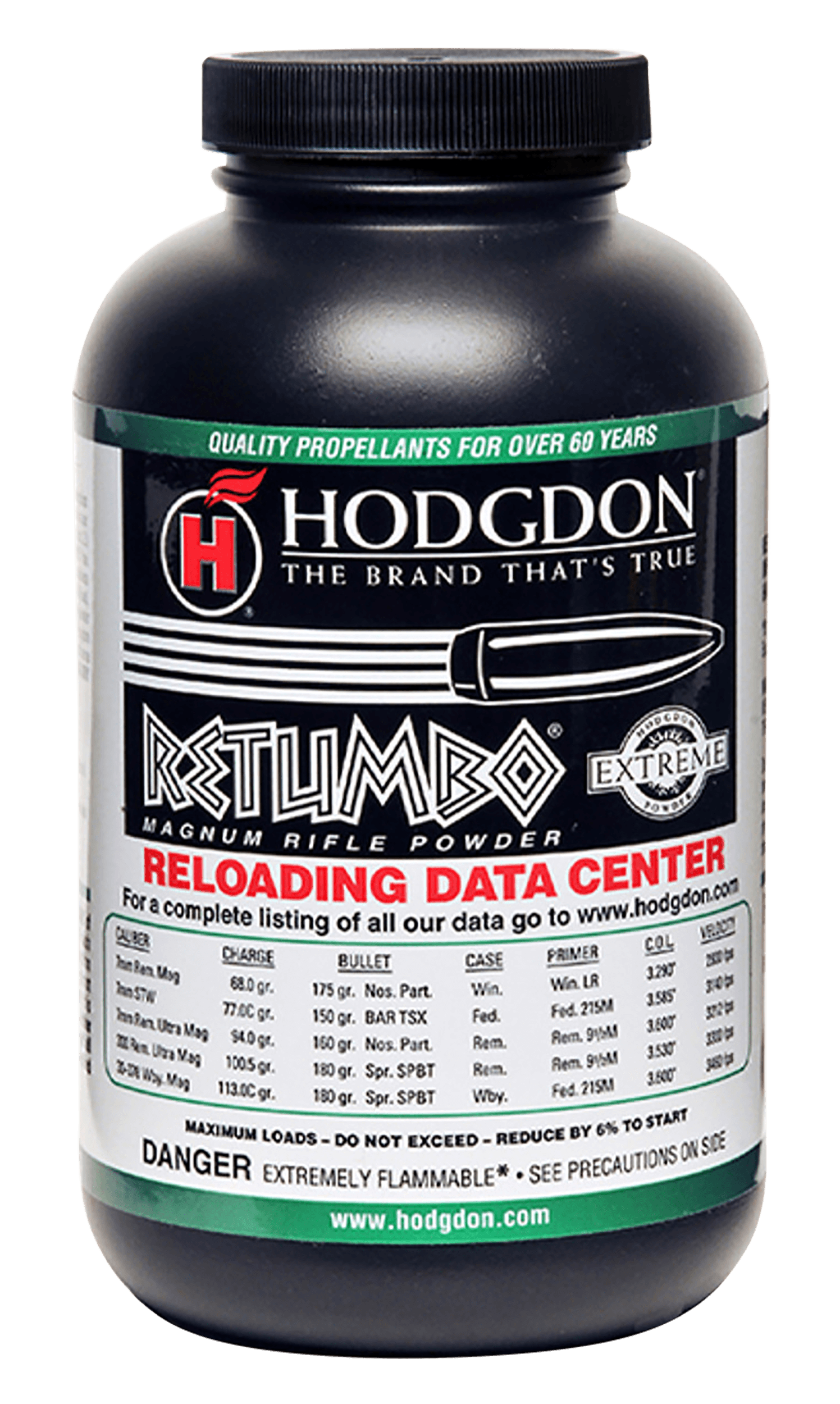 Hodgdon RET1 Extreme Retumbo Magnum Rifle 1 lb