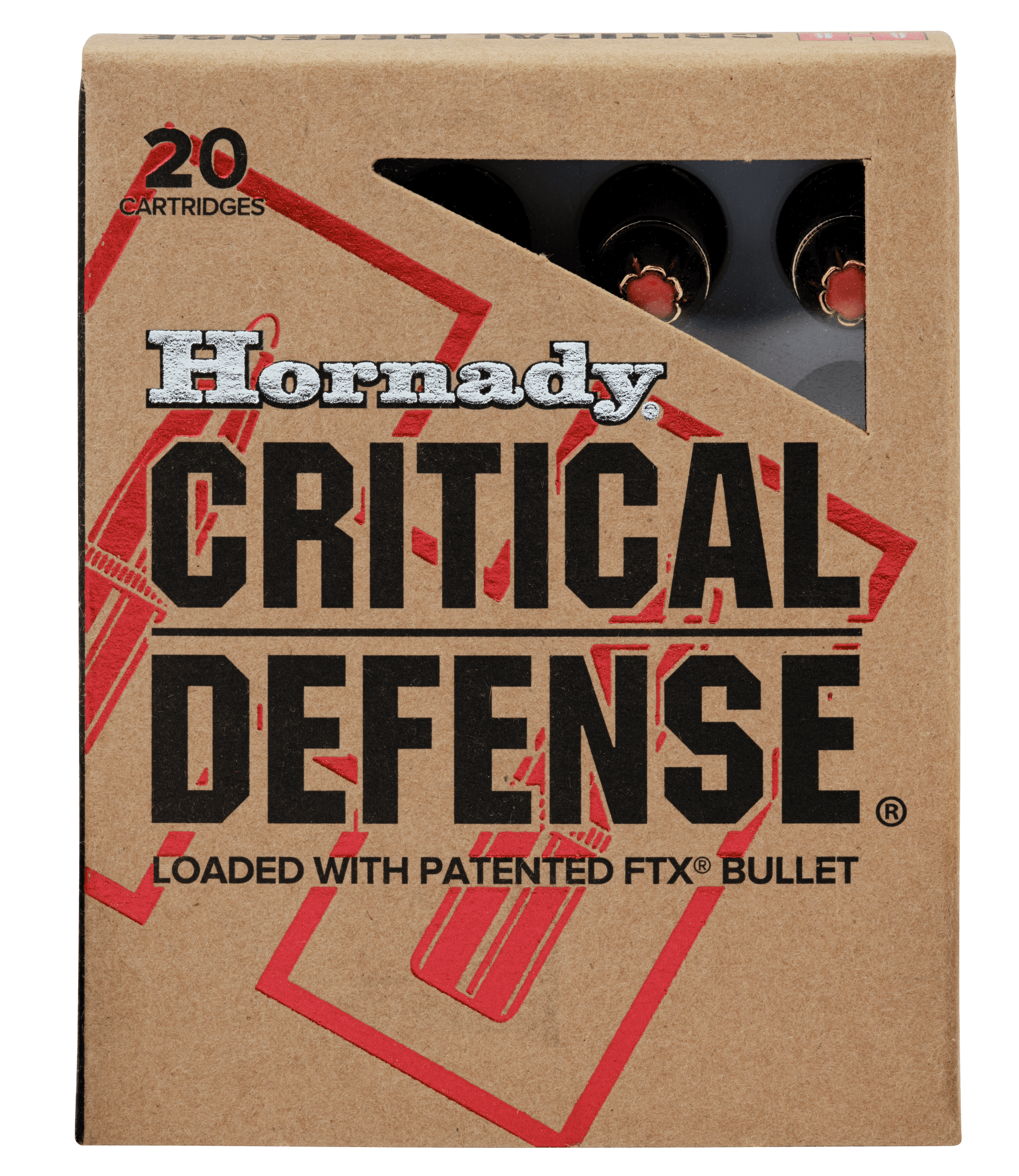 Hornady 80270 Critical Defense 223Rem 55gr Flex Tip eXpanding 20rd Box