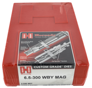 Hornady 546283 Custom Grade Series IV 2 Die Set for 6.5 300 Wthby Mag Includes Sizing Seater