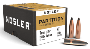 Nosler 16326 Partition 7mm .284 150 gr Spitzer/ 50rd Box