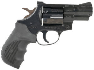 Weihrauch Guns 770125 Windicator 38 Special 6rd 2" Blued Steel Barrel & Cylinder Compact Blued Steel Frame w/Exposed Hammer Ramp Front/Fixed Rear Sights Finger Grooved Black Rubber Grip
