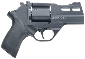 Chiappa Firearms CF340289 Rhino 30SAR *CA Compliant Small Frame 357 Mag 6 Shot 3" Black Anodized Steel Vent Rib Barrel Blued Cylinder Black Anodized Aluminum Frame Black Rubber Grip Concealed Hammer