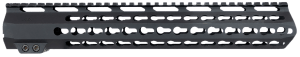 Aim Sports MTK13H308 AR Handguard 13.50" High KeyMod Style Made of 6061-T6 Aluminum with Black Anodized Finish for 308 Cal AR-10