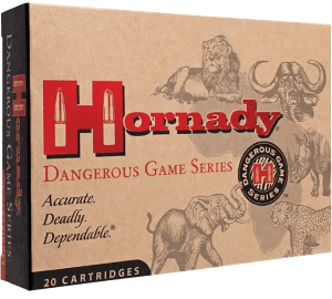 Hornady 82322 Dangerous Game 375H&HMag 300gr Dangerous Game Solid 20rd Box/6 Case