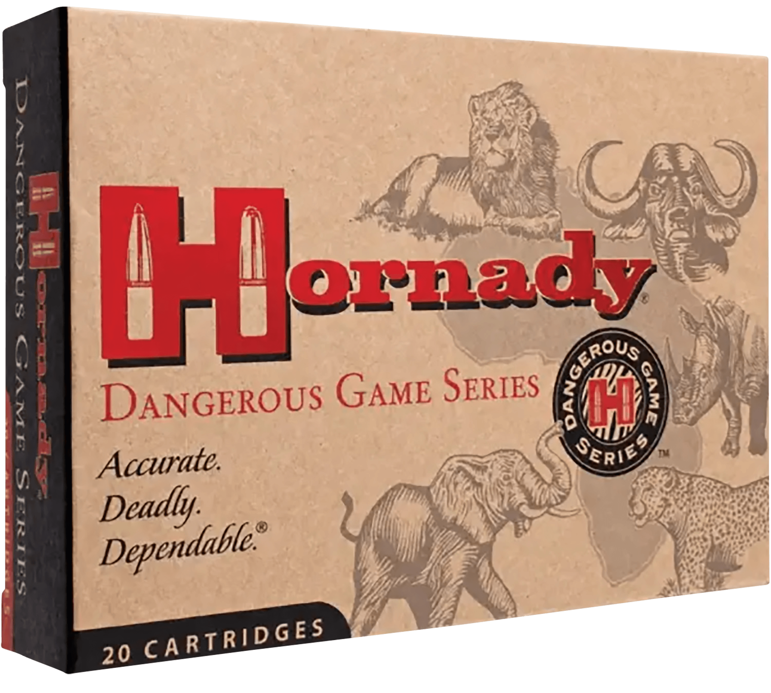 Hornady 82322 Dangerous Game 375H&HMag 300gr Dangerous Game Solid 20rd Box/6 Case