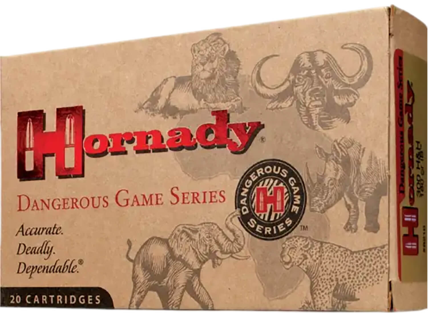 Hornady 82322 Dangerous Game 375H&HMag 300gr Dangerous Game Solid 20rd Box/6 Case - Image 2