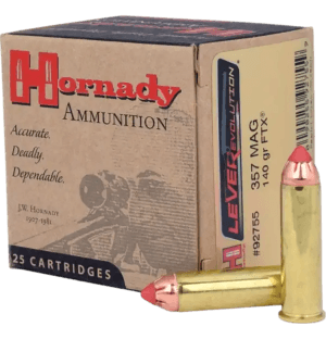 Hornady 92755 LEVERevolution 357 Mag 140gr Hornady Flex Tip eXpanding 25rd Box