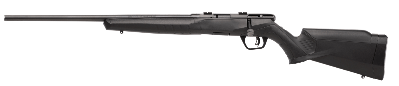 Savage Arms 70240 B22 F Bolt Action 22 LR Caliber with 10+1 Capacity 21" Barrel Matte Blued Metal Finish & Matte Black Synthetic Stock Left Hand (Full Size)
