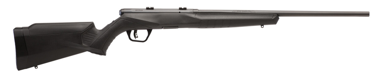 Savage Arms 70240 B22 F Bolt Action 22 LR Caliber with 10+1 Capacity 21" Barrel Matte Blued Metal Finish & Matte Black Synthetic Stock Left Hand (Full Size) - Image 2