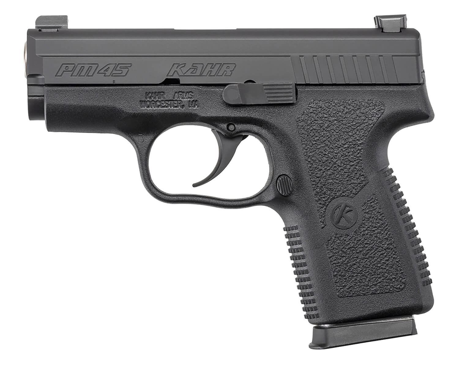 Kahr Arms PM4544N PM 45 ACP Caliber 3.20" Stainless Barrel 5+1/6+1 Black TruGlo Night Sights - Image 2