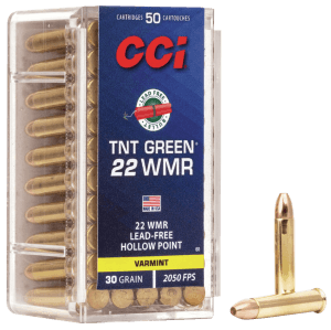 CCI 0060 TNT Green  22WMR 30gr Speer TNT Green Hollow Point 50rd Box