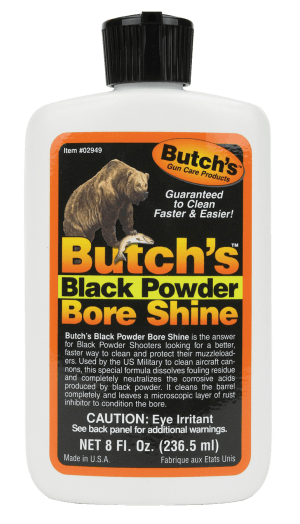 Butchs 02949 Black Powder Bore Shine 8 oz Squeeze Bottle