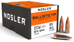 Nosler 34992 Ballistic Tip  22 Cal .224 60 gr Spitzer/ 100rd Box