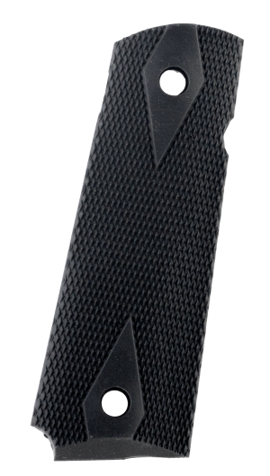 Pearce Grip PG19112 Side Panel Grips Double Diamond Checkering Black Rubber for 1911 Government