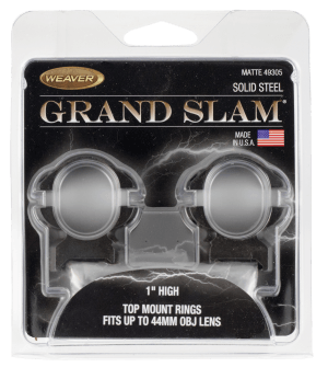 Weaver Mounts 49305 Grand Slam Matte Black 1" High