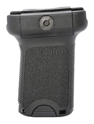 BCM VGSBLK BCMGunfighter Short Vertical Grip Made of Polymer With Black Aggressive Textured Finish with Storage Compartment for Picatinny Rail