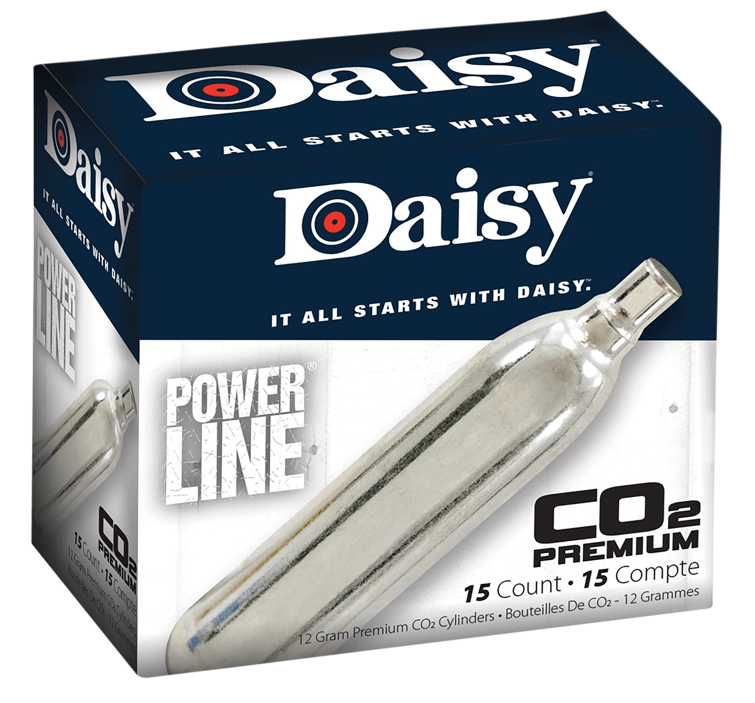 Daisy 997015611 Powerline CO2 Cylinder 12gram 15/Pack