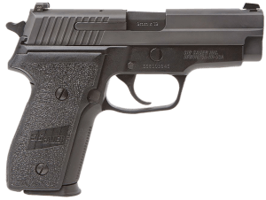 Sig Sauer M11A110 P229 M11-A1 Compact Frame 9mm Luger 10+1 3.90" Black Carbon Steel Barrel Black Nitride Serrated Stainless Steel Slide Black Hardcoat Anodized Aluminum Frame Black Polymer Grip Manual Thumb Safety Right Hand