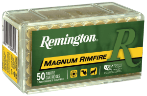 Remington Ammunition 21170 Magnum Rimfire  22 WMR 40 gr Jacket Hollow Point 50rd Box/ 40 Cs
