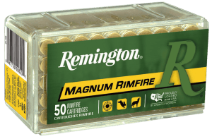 Remington Ammunition 21172 Magnum Rimfire 22 WMR 40 gr Pointed Soft Point 50rd Box/ 40 Cs