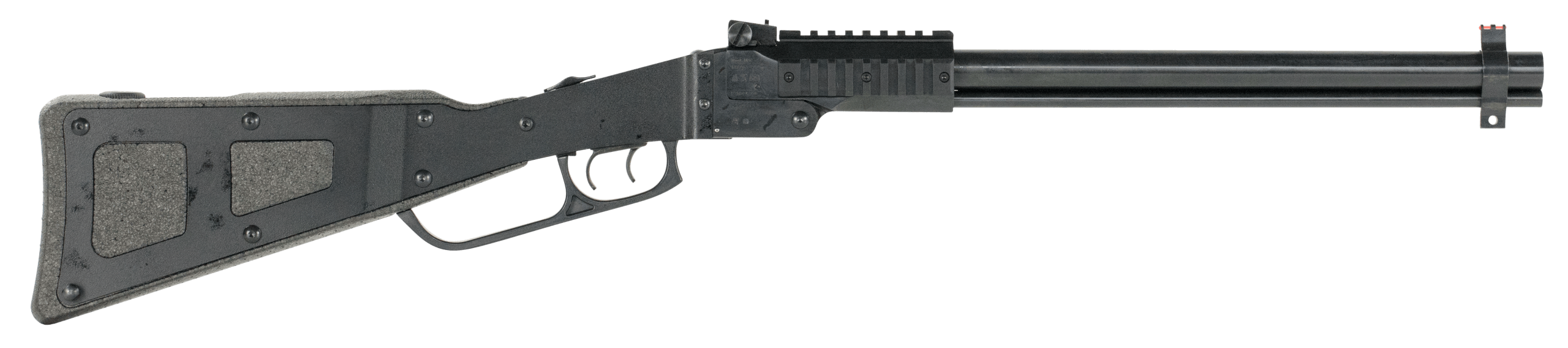 Chiappa Firearms 500182 M6 22 Mag/12 Gauge 1+1 18.50" Blued Steel Barrel Folding Break Open Receiver Mounted Quad Picatinny Forend Black Skeletonized Stock w/PPS Foam Inserts Double Trigger System Includes Modified Choke