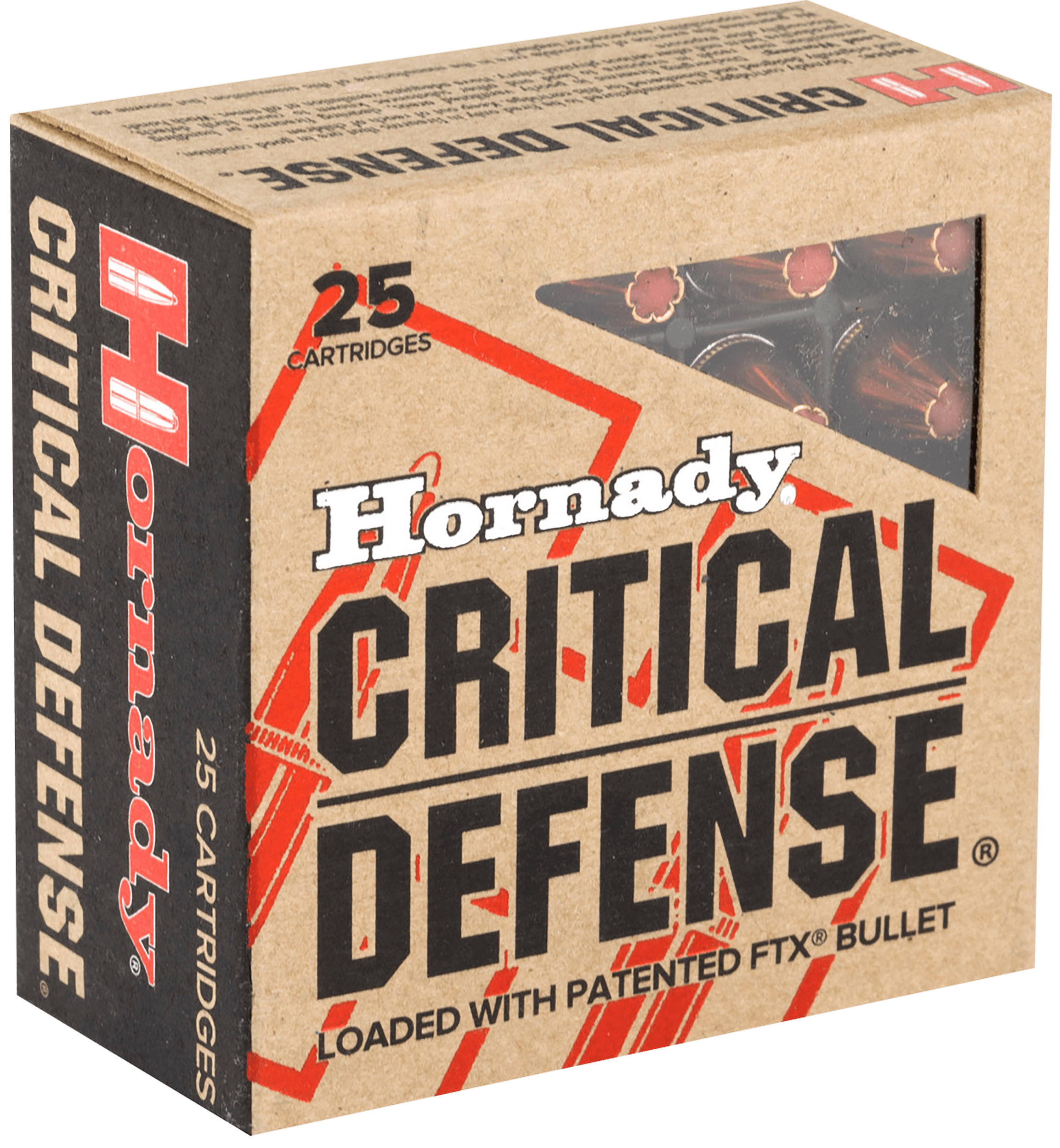 Hornady 90250 Critical Defense 9mmLuger 115gr Hornady Flex Tip eXpanding 25rd Box