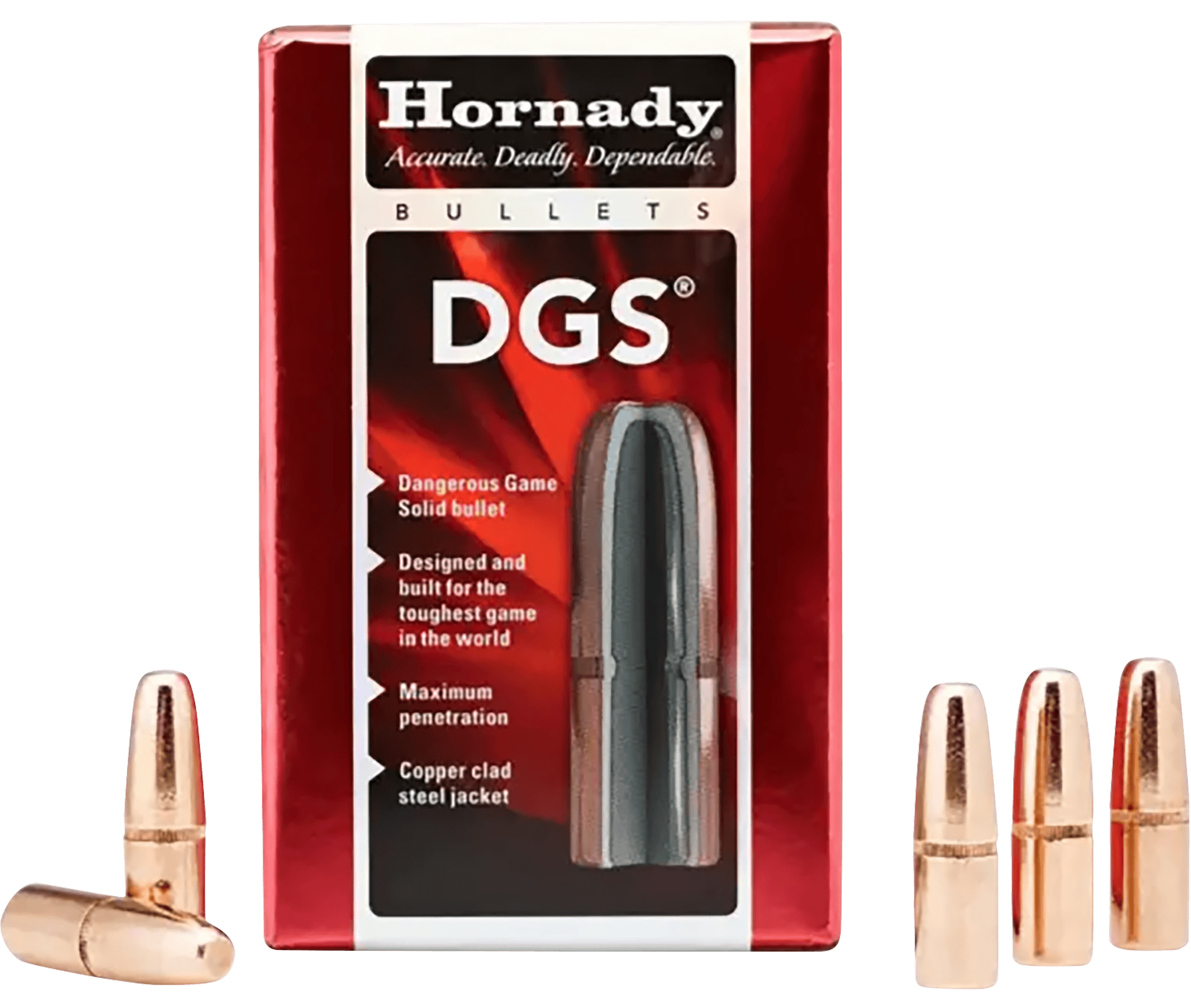 Hornady 4748 DGS 470 Cal .474 500 gr Dangerous Game Solid 50rd Box/ 15 Case