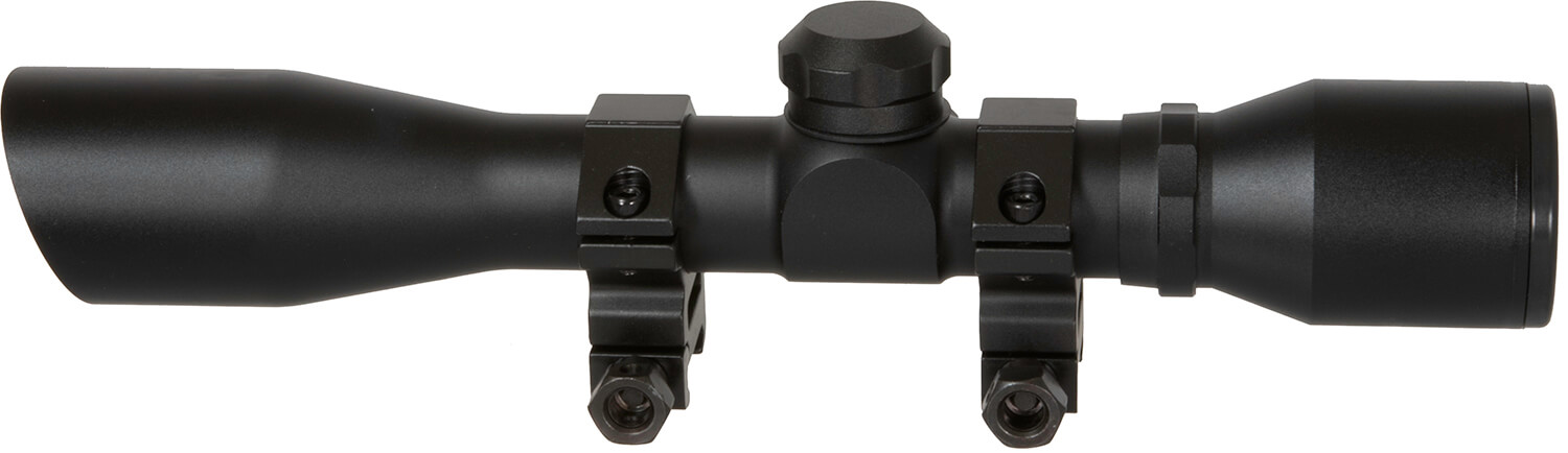 TruGlo TG8504BD Compact Black Anodized Matte Black 4x 32mm 1" Tube Diamond Reticle - Image 2