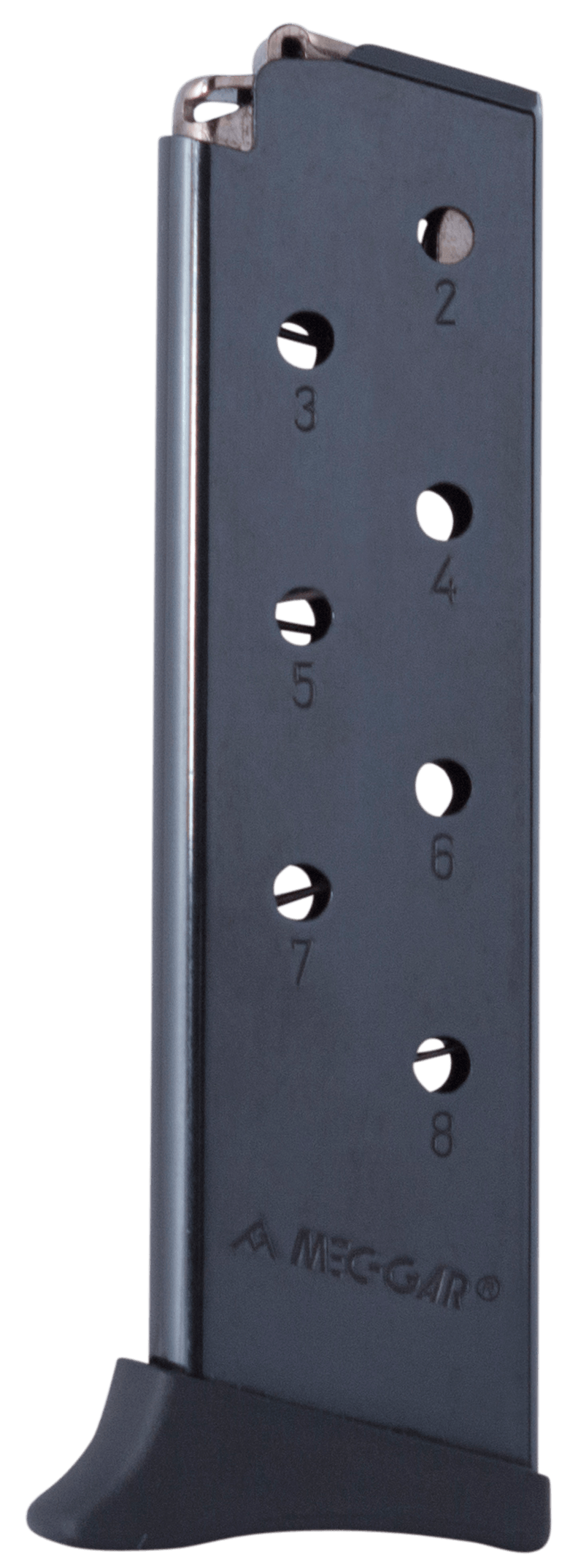 Mec-Gar MGBR3808B Standard 8rd Detachable w/Finger Rest 380 ACP Fits Bersa Thunder Blued Carbon Steel