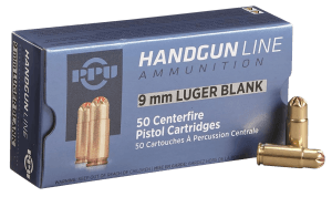 PPU PPB9L Blank Ammo  9mm Luger 50rd Box