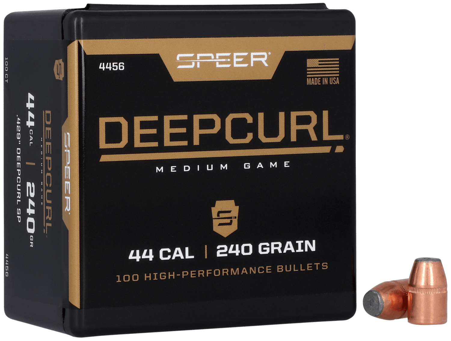 Speer 4456 DeepCurl 44 Cal .429 240 gr Soft Point 50rd Box/ 5 Case