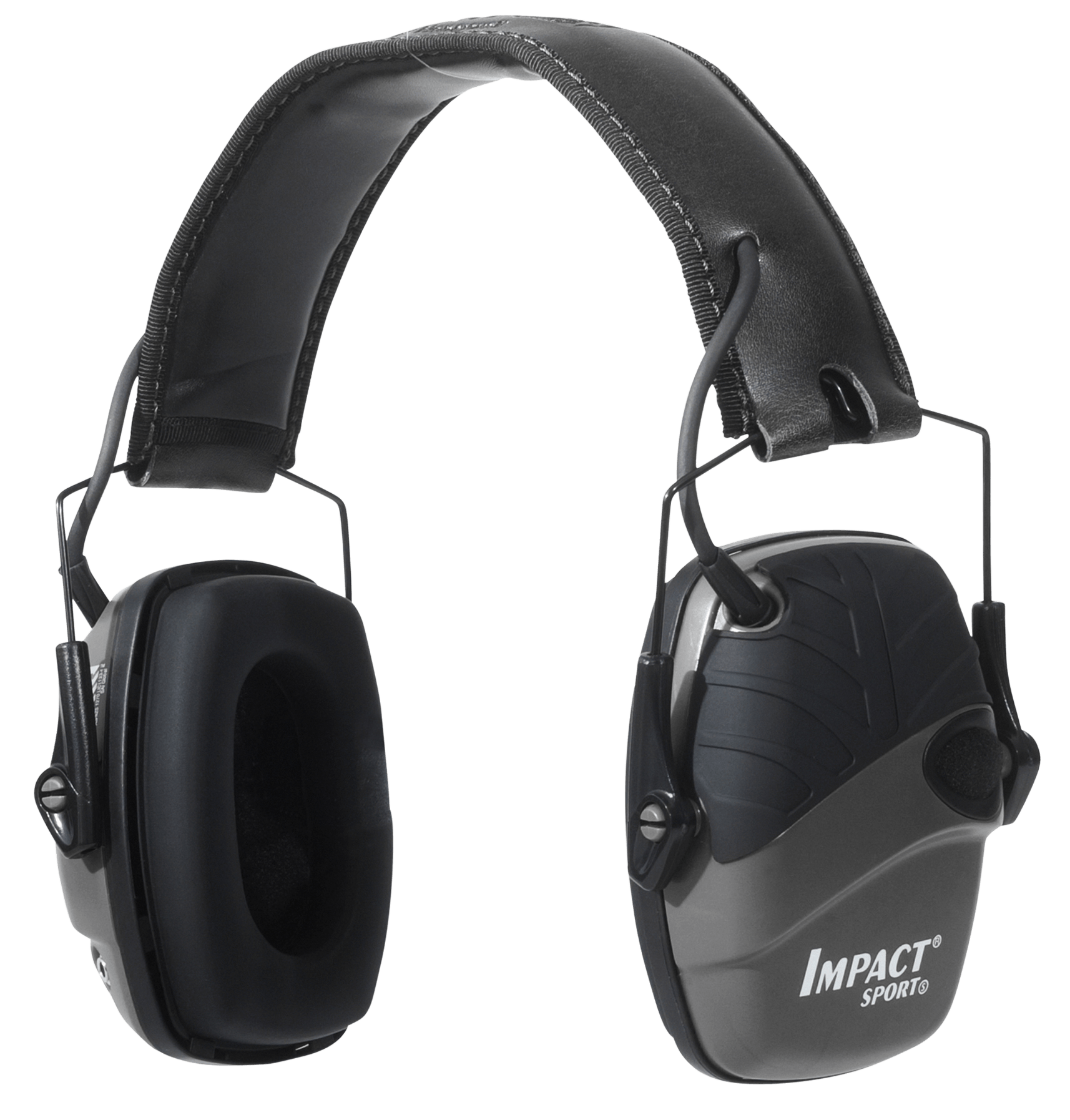 Howard Leight R02524 Impact Sport Electronic Muff 22 dB Over the Head Gray/Black Adult 1 Pair
