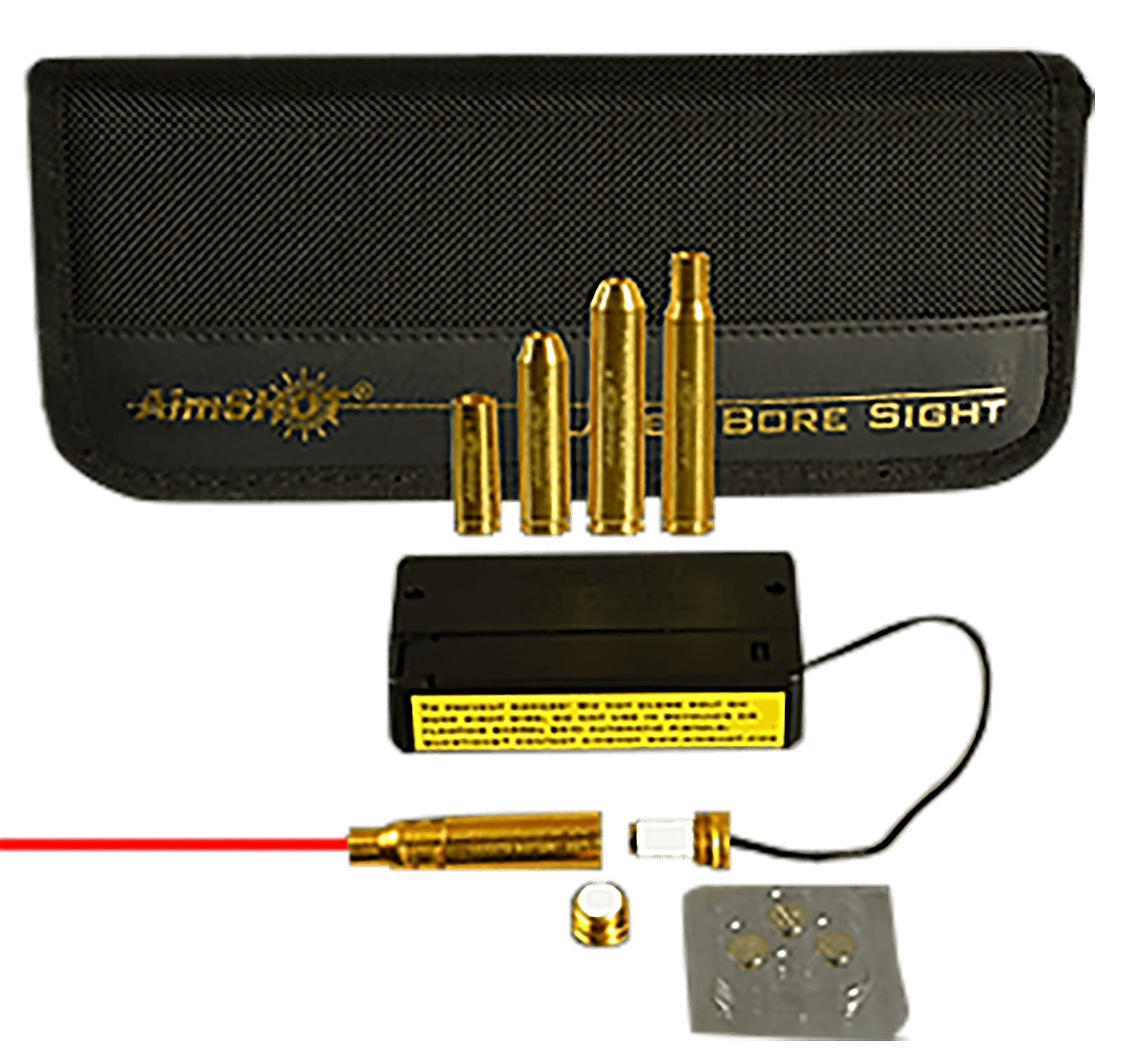 Aimshot MBSKIT3 Modular Rifle Boresighter Kit 243/308 Win/7.62x54mm Chamber Brass