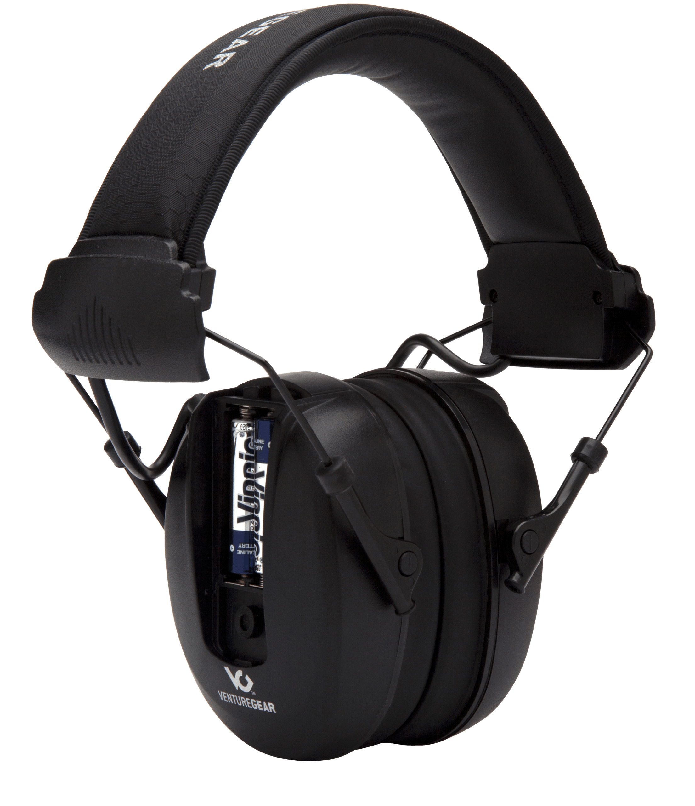Pyramex VGPME10 Venture Gear Clandestine Electronic Muff 24 dB Over the Head Black Adult 1 Pair