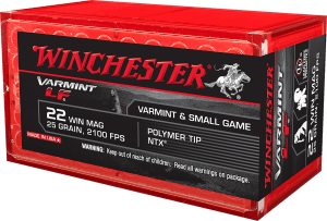 Winchester Ammo X22MHLF Varmint LF 22 WMR 25 gr Polymer Tip NTX 50rd Box